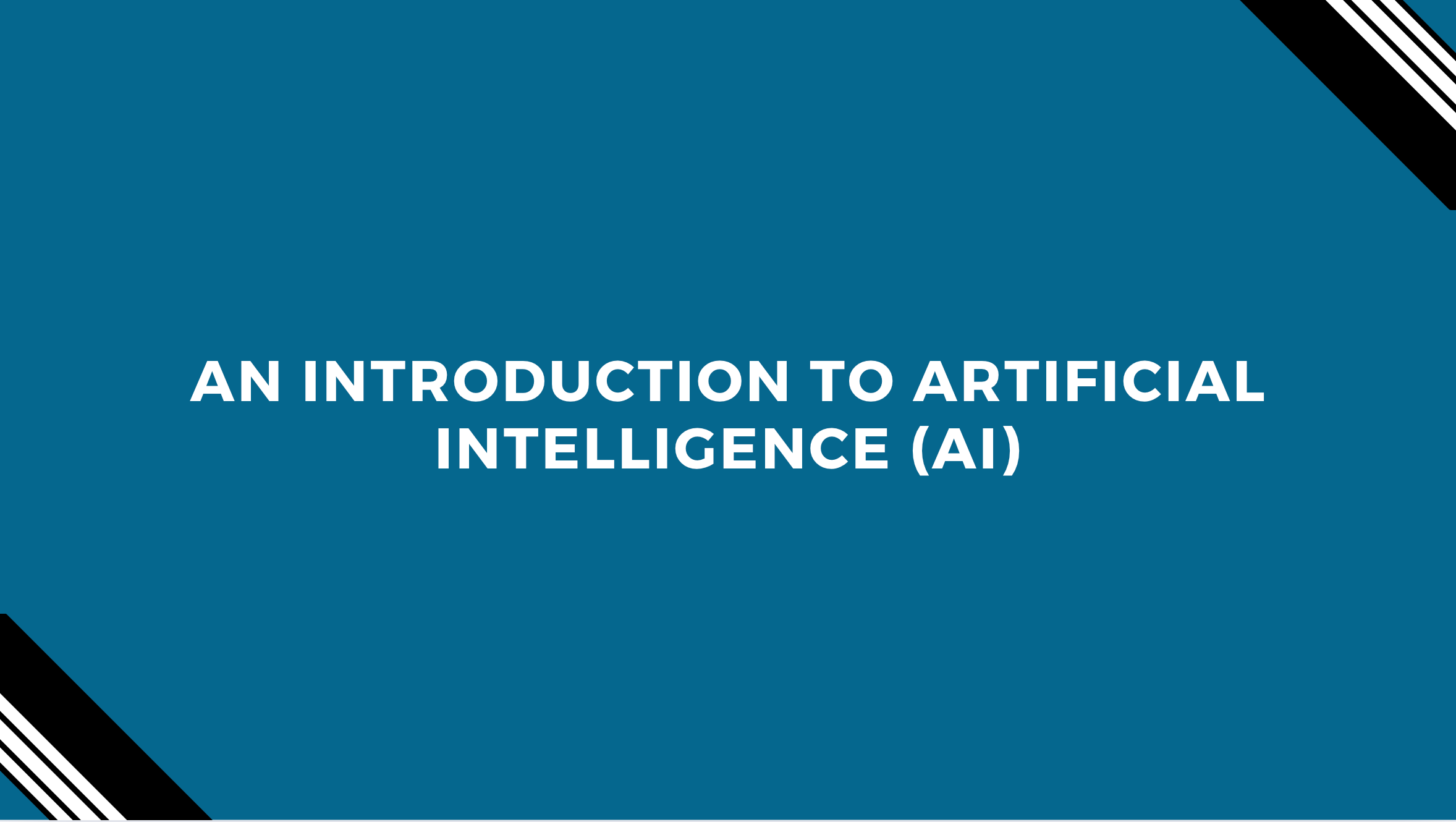 An Introduction to Artificial Intelligence (AI) Banner